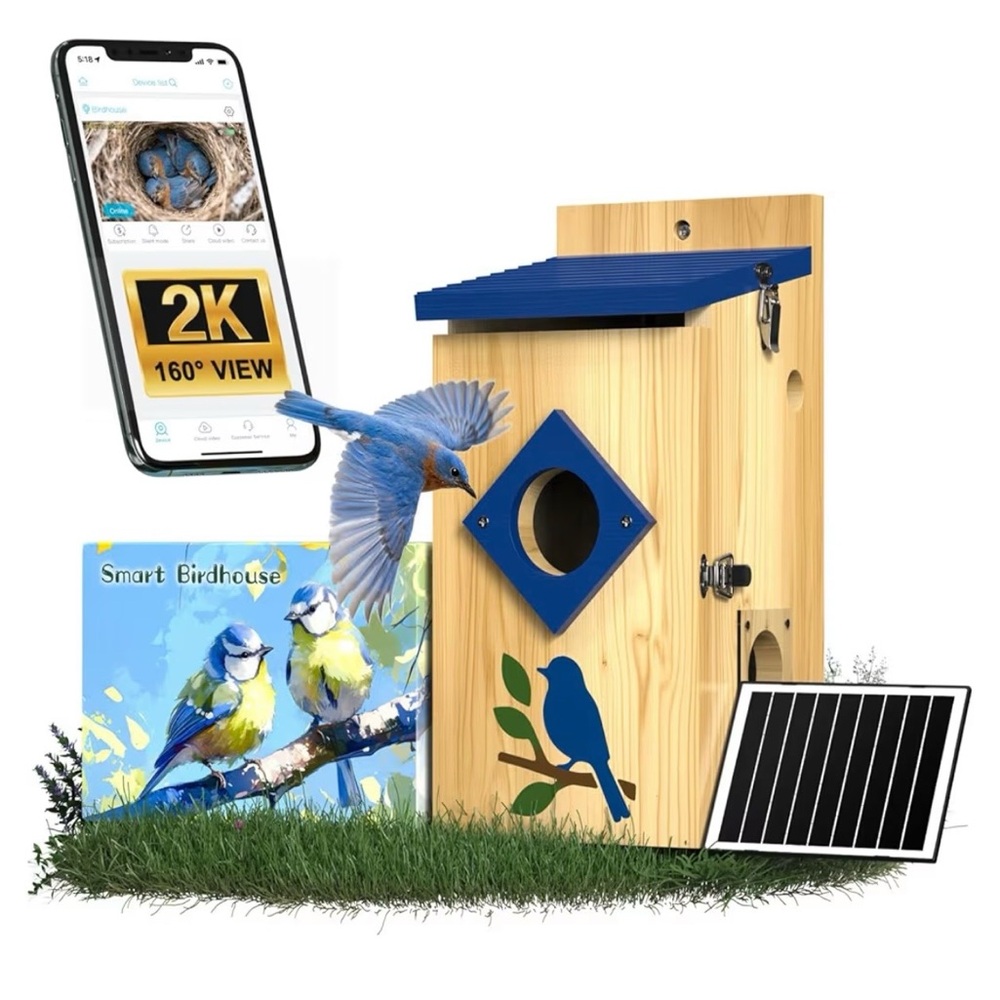 Bird DoorKam
Smart Bird House solar camera New in box
